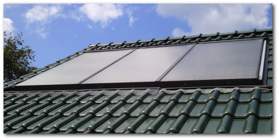 Solarkollektoren dienen der Erwärmung von Wasser